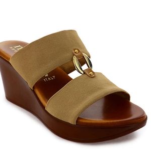 Italian Shoemakers - Elly Wedge Sandal - Nude 6